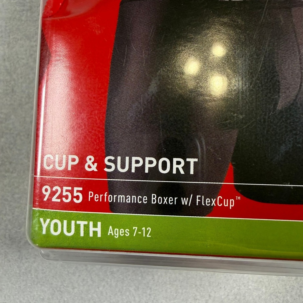 McDavid Youth 7-12 yrs Performance Boxer With FlexCup  & Support Black Sports - Picture 4 of 5